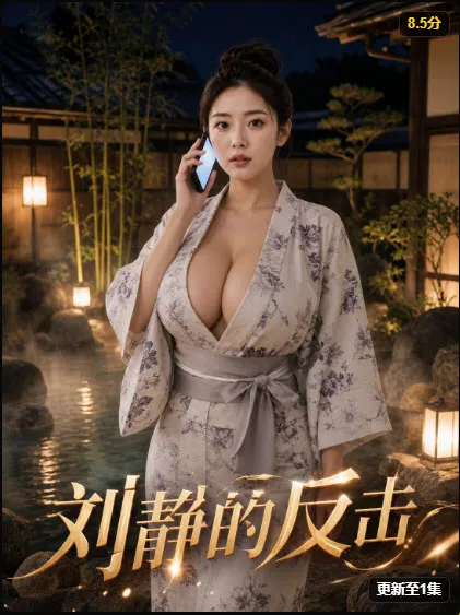 短剧竖版海报，角色对峙的紧张画面