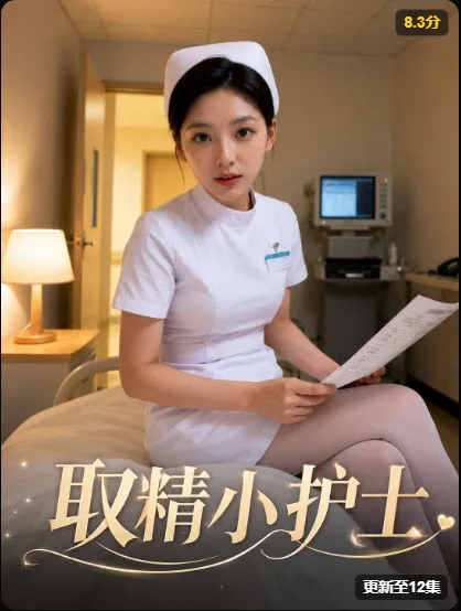 台妹故事海报，灯笼背景下的白裙女孩